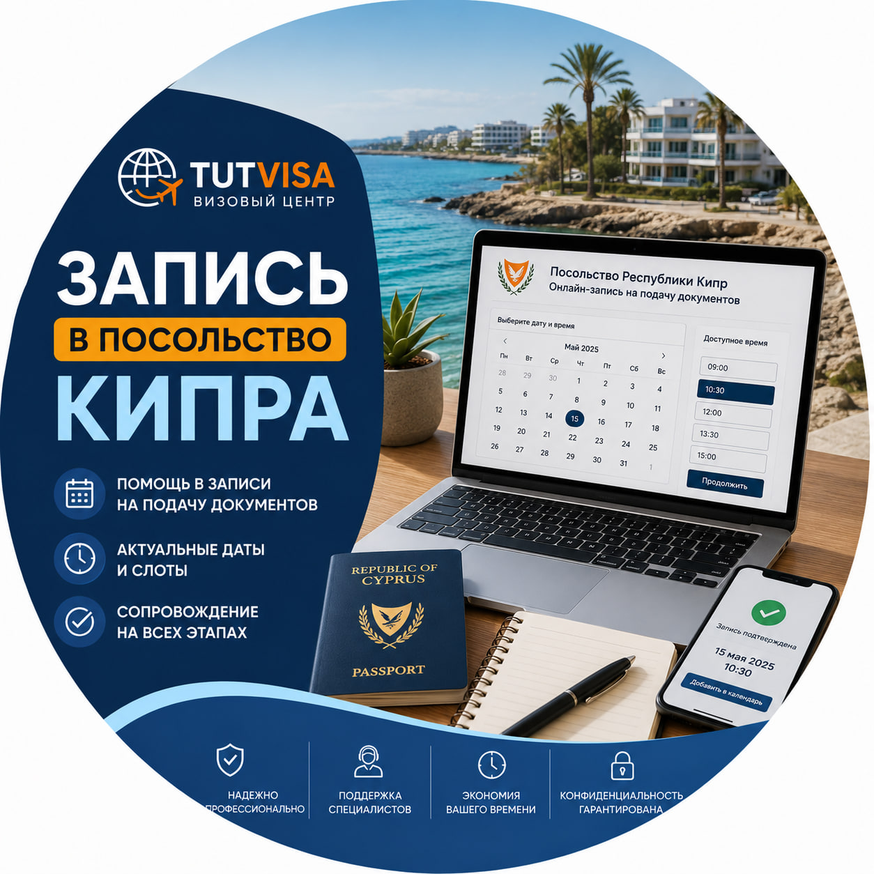 Запись в посольство Кипра