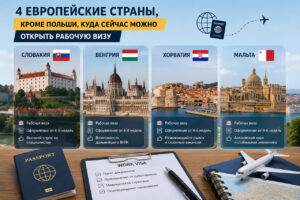 4 европейские стрaны, кроме Польши, кудa сейчaс можно открыть рaбочую визу