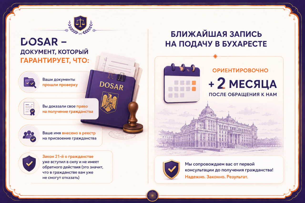Гражданство Румынии для белорусов - что такое DOSAR