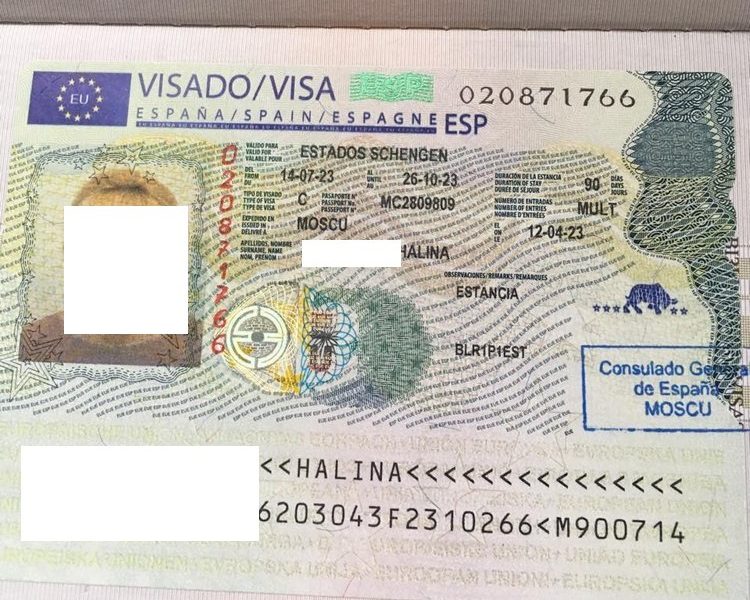 испанская виза белорусу в мае 2023 года открыли на год